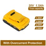 20V Replacement Battery for DeWALT Power Tools (DCB18-5X)