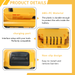 20V Replacement Battery for DeWALT Power Tools (DCB18-5X)