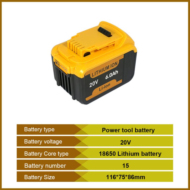 20V Replacement Battery for DeWALT Power Tools (DCB18-15X)