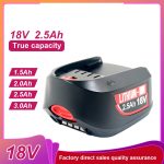 18V 1.5Ah 2Ah 2.5Ah 3Ah True-Capacity Rechargeable Battery High Speed Universal Replacement Battery for Industrial Wood Drilling