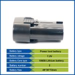GEB 7.2V Li-ion Power Tool Battery 1.5Ah 2Ah 2.5Ah 3Ah Replacement Pack for Makita 7.2V Cordless Drill Screwdriver High Capacity