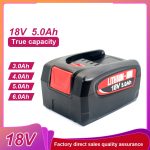 18V 5Ah High Capacity Li Ion Battery Compatible with BAT623 Concrete Drilling Metal Cutting Tools for Bosch Professional 18V