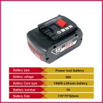 GEB 2025 New Product 12V 14.4V 18V 40V 2Ah-10Ah Replacement Battery for Bosch Power Tools Electric Drills Replacement Battery