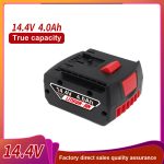 Replacement 14.4V 4Ah Professional 14.4V Compatible with BAT038 BAT040 Li Ion Battery for Bosch GSR14.4V Home DIY Projects