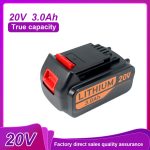 Universal 20V 3Ah True-Capacity Rechargeable Battery for RYOBI Electric Drill Replacement Lithium Battery 4Ah 5Ah 6Ah Battery