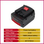 Replacement 14.4V 4Ah Professional 14.4V Compatible with BAT038 BAT040 Li Ion Battery for Bosch GSR14.4V Home DIY Projects