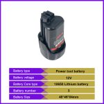 12V 2Ah Rechargeable Home Garden 12V Battery Replacement for Bosch BAT045 BAT043 BAT120 BAT046 BAT139 BAT049