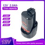 12V 2Ah Rechargeable Home Garden 12V Battery Replacement for Bosch BAT045 BAT043 BAT120 BAT046 BAT139 BAT049