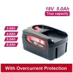 18V 3.0Ah 4.0Ah 5.0Ah 6.0Ah Power Tool Battery for Cordless Power Tools Lithium Battery 18V 5Ah