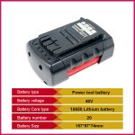 GEB 2025 New Product 40V High Quality Replacement Battery 4AH/5AH/6AH for Bosch Power Tools Electric Drills Replacement Battery