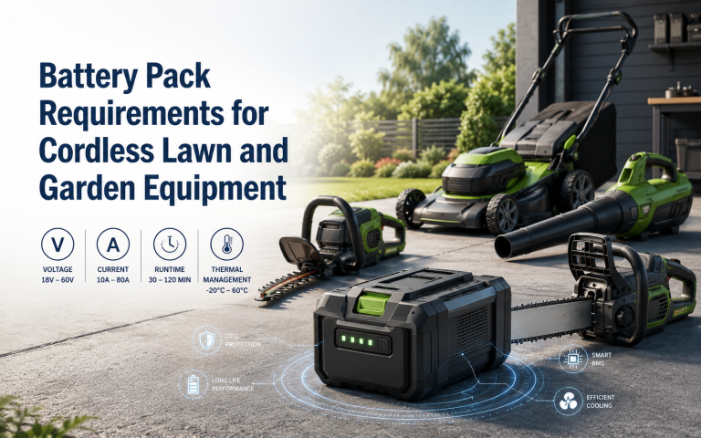 Battery Pack Requirements for Cordless Lawn and Garden Equipment