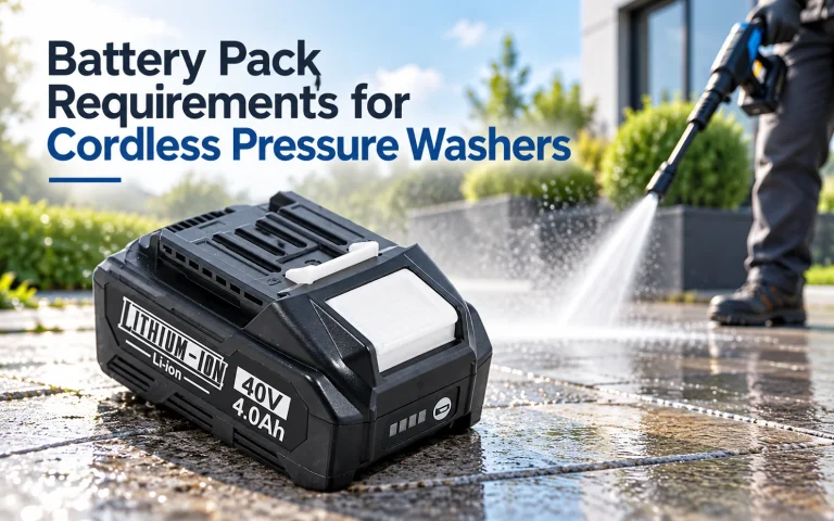 Battery Pack Requirements for Cordless Pressure Washers