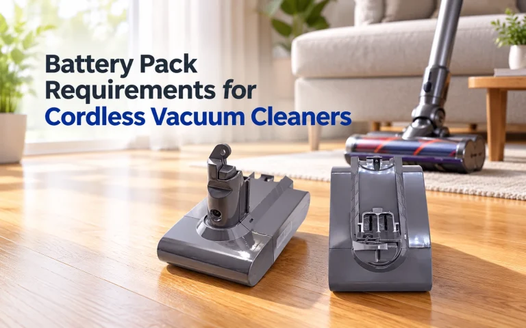 Battery Pack Requirements for Cordless Vacuum Cleaners
